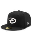 Arizona Diamondbacks Black on White 59Fifty Fitted