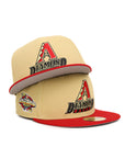 Arizona Diamondbacks Vegas Gold Scarlet Red 2 Tone 2001 World Series SP 59Fifty Fitted
