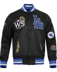 Pro Standard Los Angeles Dodgers 8 Time 2024 World Series Champions Satin Black Jacket