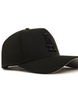 Los Angeles Dodgers Black On Black Gray Undervisor 9Forty A-Frame Snapback