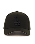 Los Angeles Dodgers Black On Black Gray Undervisor 9Forty A-Frame Snapback
