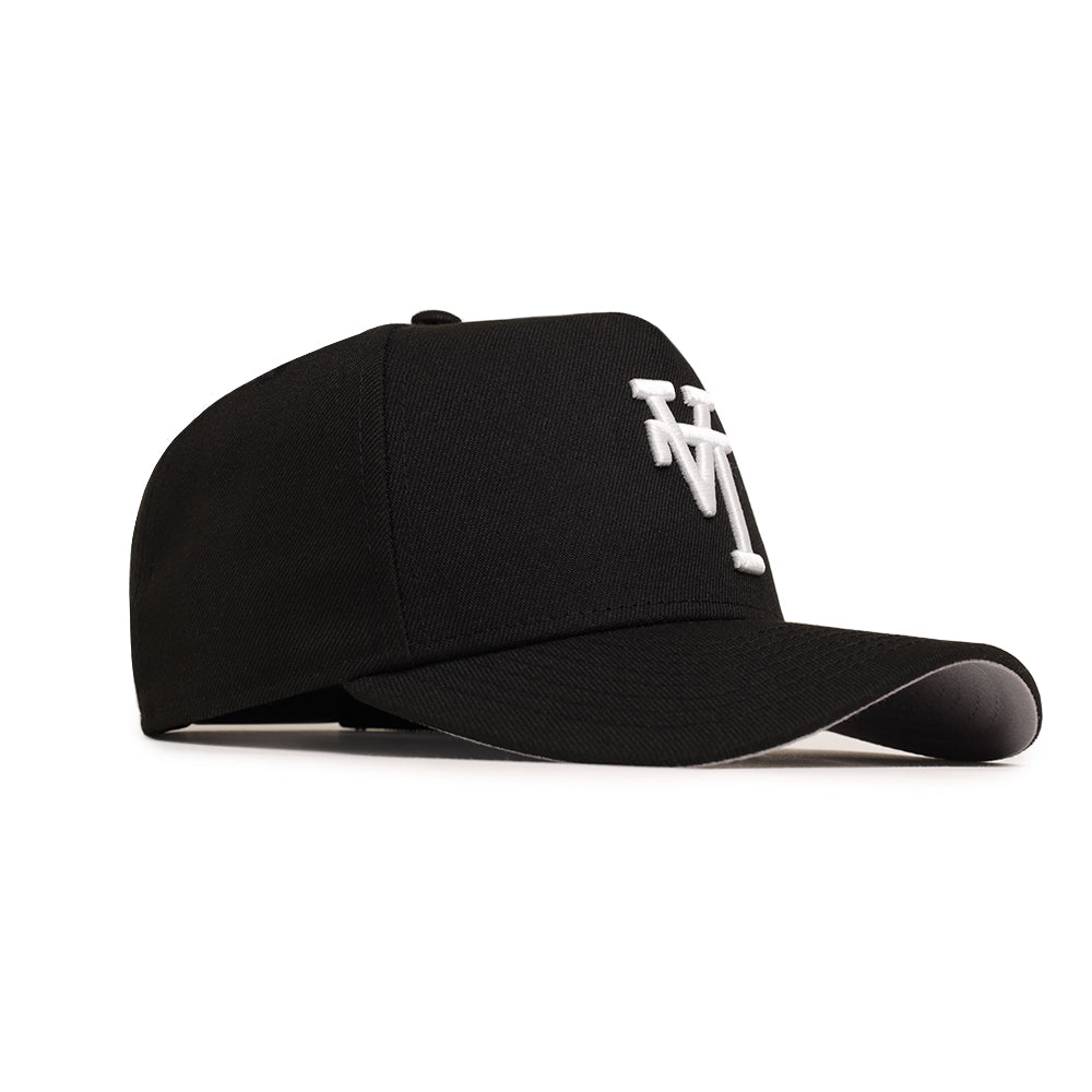 Los Angeles Dodgers Black On White Upside Down Logo 9Forty A