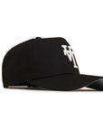 Los Angeles Dodgers Black On White Upside Down Logo 9Forty A-Frame Snapback