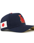 Los Angeles Dodgers X Japan Blue 9Forty A-Frame Snapback