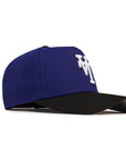 Los Angeles Dodgers Royal Blue Black 2 Tone Upside Down Logo 9Forty A-Frame Snapback