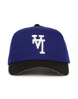 Los Angeles Dodgers Royal Blue Black 2 Tone Upside Down Logo 9Forty A-Frame Snapback