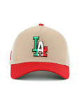Los Angeles Dodgers Camel Mexico Flag SP 9Forty A-Frame Trucker Snapback
