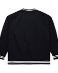 Mitchell & Ness Los Angeles Dodgers V-Neck Pullover Black Satin Jacket