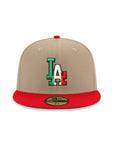 Los Angeles Dodgers X Mexico Camel Red 2 Tone 59Fifty Fitted