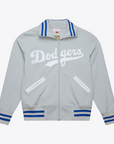 Mitchell & Ness Los Angeles Dodgers Gray On White Batting Practice Jacket
