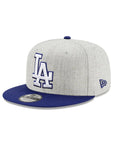 Los Angeles Dodgers 9Fifty Heather Grey Royal Logo Grand 2 Tone MLB Snapback