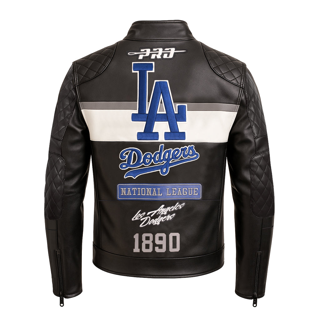 Dodgers レザージャケット Pro Standard Los Angeles Dodgers Moto Jacket – CROWN MINDED