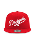 Los Angeles Dodgers Scarlet Red on White 9Fifty Snapback
