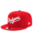 Los Angeles Dodgers Scarlet Red on White 9Fifty Snapback