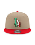 Los Angeles Dodgers X Mexico Camel Red 2 Tone 9Fifty Snapback