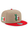 Los Angeles Dodgers X Mexico Camel Red 2 Tone 9Fifty Snapback