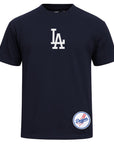 Pro Standard Los Angeles Dodgers Wingspan Drop Shoulder Navy White Tee
