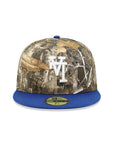 Los Angeles Dodgers Real Tree Royal 2 Tone Upside Down Logo 40th Anniversary 59Fifty Fitted