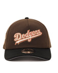 Los Angeles Dodgers Wordmark Brown Black 2 Tone 100th Anniversary SP 9Forty A-Frame Snapback
