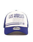 Los Angeles Dodgers Chrome Royal White Est. 1890 9Forty A-Frame Trucker Snapback