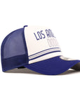 Los Angeles Dodgers Chrome Royal White Est. 1890 9Forty A-Frame Trucker Snapback