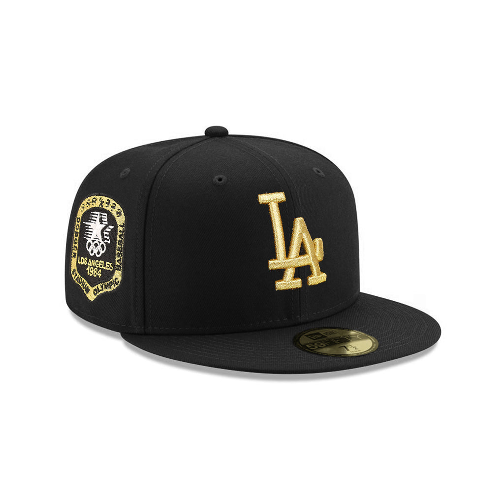 Los Angeles Dodgers Black Metallic Gold 1984 Olympics SP 59Fifty Fitted