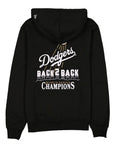 New Era Los Angeles Dodgers Black Gold Back 2 Back 2024 2025 World Series Champions Hood