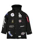New Era X Alpha Industries Los Angeles Dodgers N-3B Parka Jacket Black