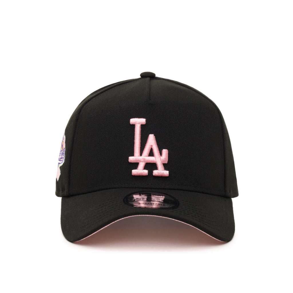 Los Angeles Dodgers Black On Pink 100th Anniversary SP 9Forty A-Frame Snapback