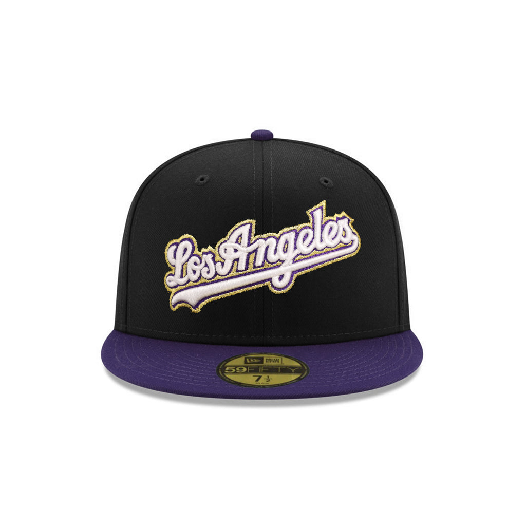 Los Angeles Dodgers Black Purple 2 Tone 8X World Series Champions
