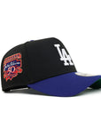 Los Angeles Dodgers Black Royal 2 Tone Jackie Robinson 50th Anniversary SP 9Forty A-Frame Snapback