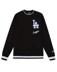 New Era Los Angeles Dodgers Logo Select Black White Crewneck Sweater