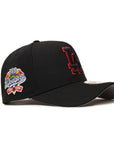 Los Angeles Dodgers Black On Black Red Outline 100th Anniversary SP 9Forty A-Frame Snapback