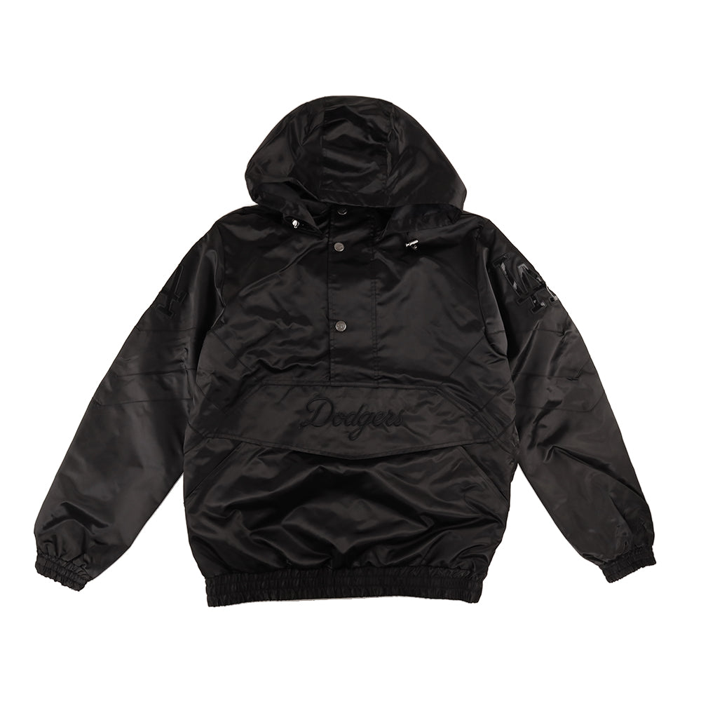 Starter Los Angeles Dodgers Blacked Out Varsity Lightweight Hooded Jacket