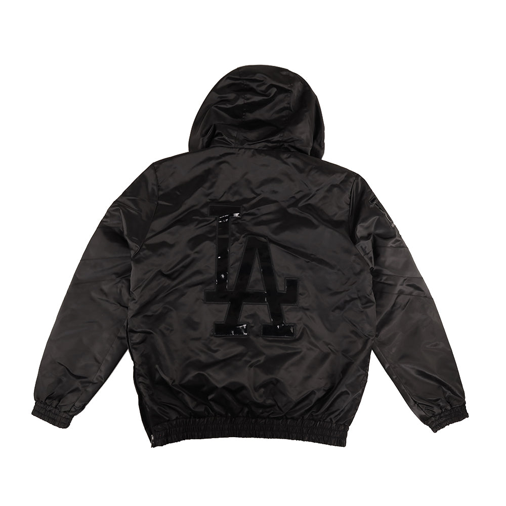 Starter Los Angeles Dodgers Blacked Out Varsity Lightweight Hooded Jacket