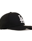 Los Angeles Dodgers Black On White 9Forty M-Crown A-Frame Snapback