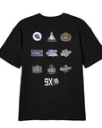 New Era Los Angeles Dodgers 2025 9x World Series Champions Black Tee