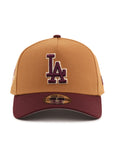 Los Angeles Dodgers Bronze Maroon 50th Anniversary SP 9Forty A-Frame Snapback