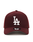 Los Angeles Dodgers Maroon On White 9Forty A-Frame Snapback
