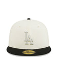 Los Angeles Dodgers Chrome Black 2 Tone 60th Anniversary SP 59Fifty Fitted