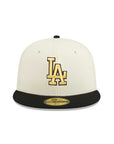 Los Angeles Dodgers City Icon Chrome Black 2 Tone Stadium 50th Anniversary 59Fifty Fitted