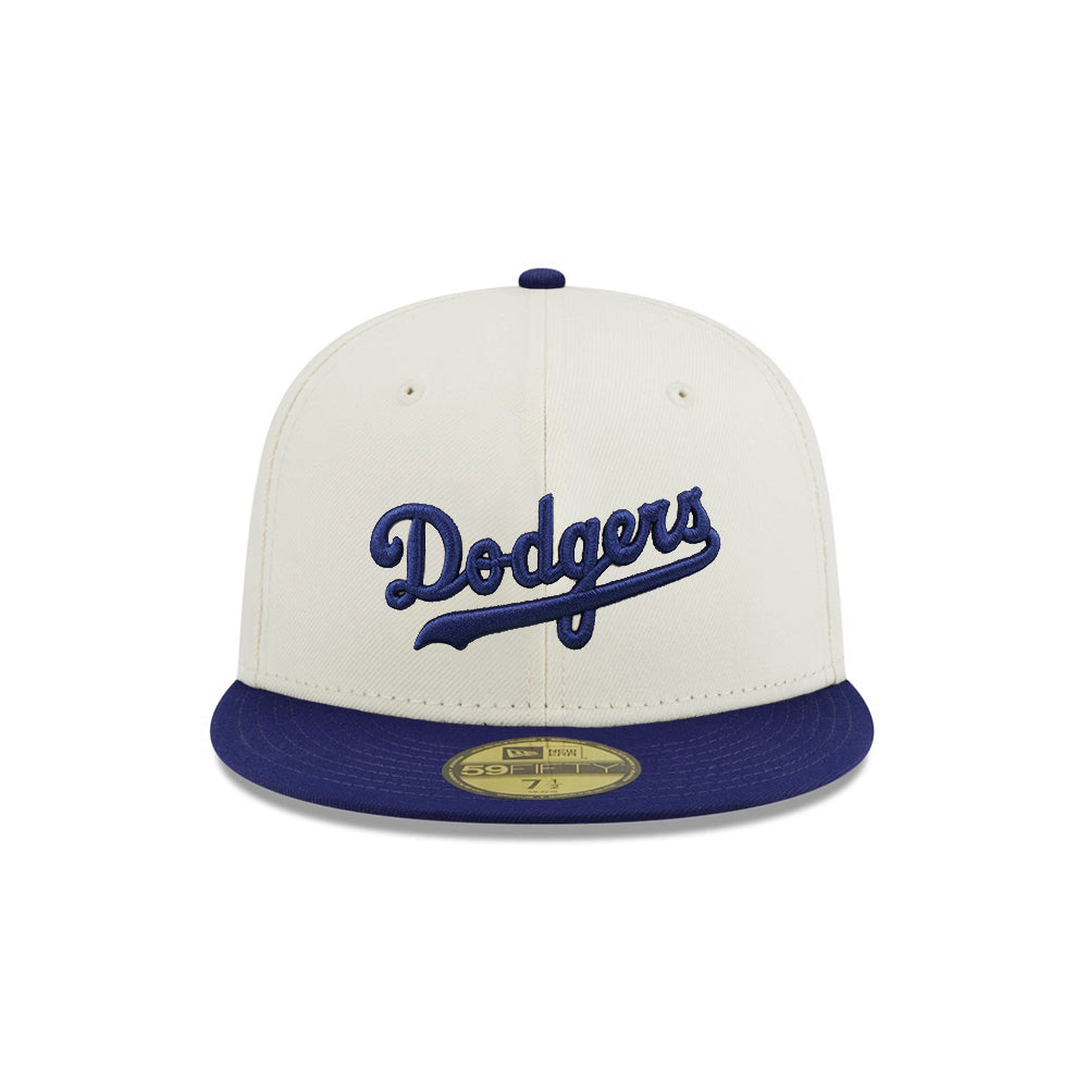 Brooklyn Dodgers Wordmark Chrome Royal 2 Tone Jackie Robinson 75th Anniversary SP 59Fifty Fitted