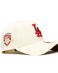 Los Angeles Dodgers Chrome On Red 50th Anniversary SP 9Forty A-Frame Snapback