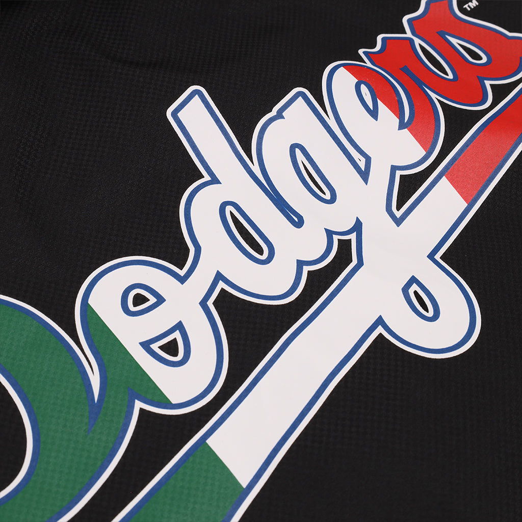 Mitchell & Ness Los Angeles Dodgers Black Mexico Hooded Coaches Jacket