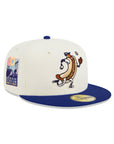 Los Angeles Dodgers Dodger Dog Mascot Chrome Royal 2 Tone Stadium 60th Anniversary SP 59Fifty Fitted