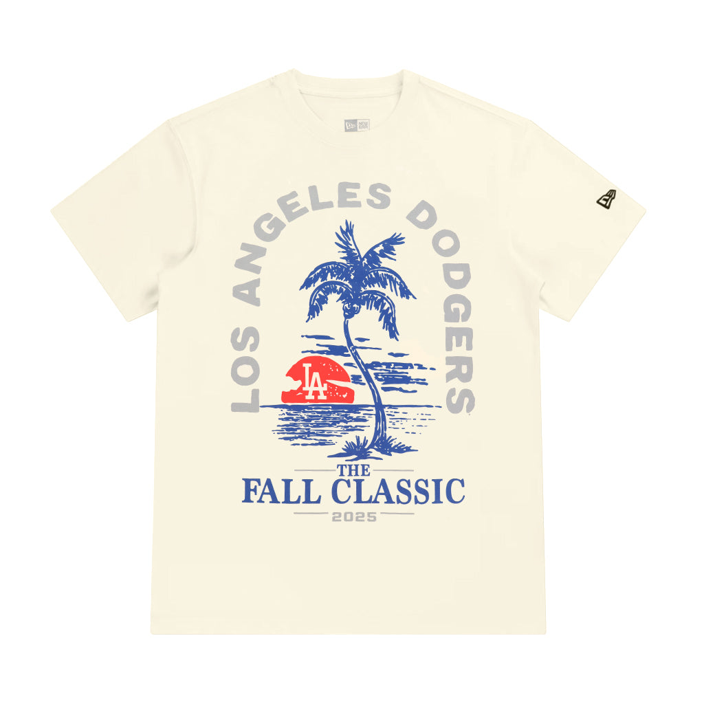 New Era Los Angeles Dodgers 2025 Fall Classic World Series Egg Shell Tee