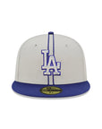 Los Angeles Dodgers Gray Royal 2 Tone NL West Division SP 59Fifty Fitted