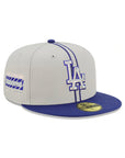 Los Angeles Dodgers Gray Royal 2 Tone NL West Division SP 59Fifty Fitted