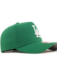 Los Angeles Dodgers Kelly Green On White 9Forty A-Frame Snapback