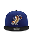 Los Angeles Dodgers Dodger Dog Mascot Royal Black 2 Tone Stadium 40th Anniversary SP 9Fifty Snapback